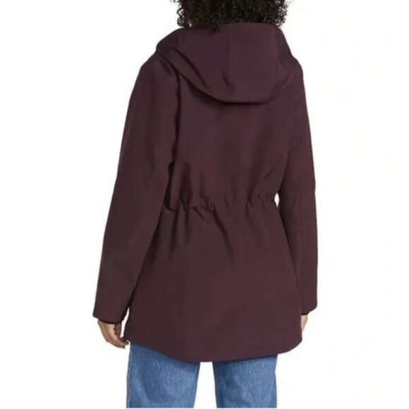 NWT Pendleton Water & Wind Resistant Rain Jacket with pockets in Burgundy, sz S - Picture 3 of 7